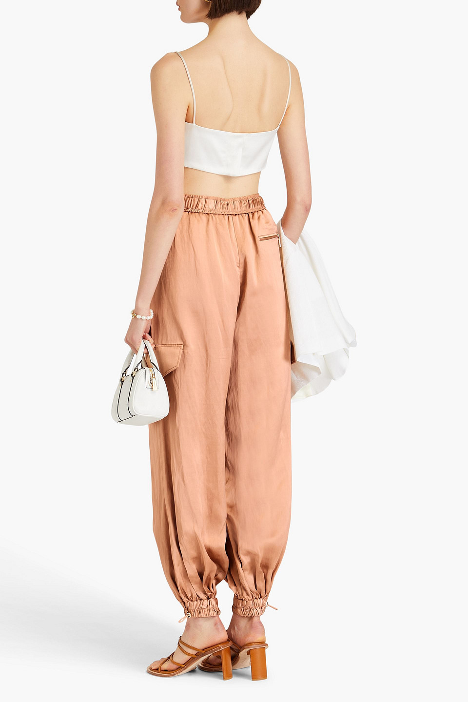 Zimmermann Wonderland Cargo Pants In Sand