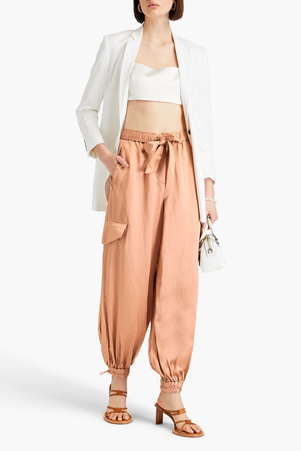 Zimmermann Wonderland Cargo Pants In Sand