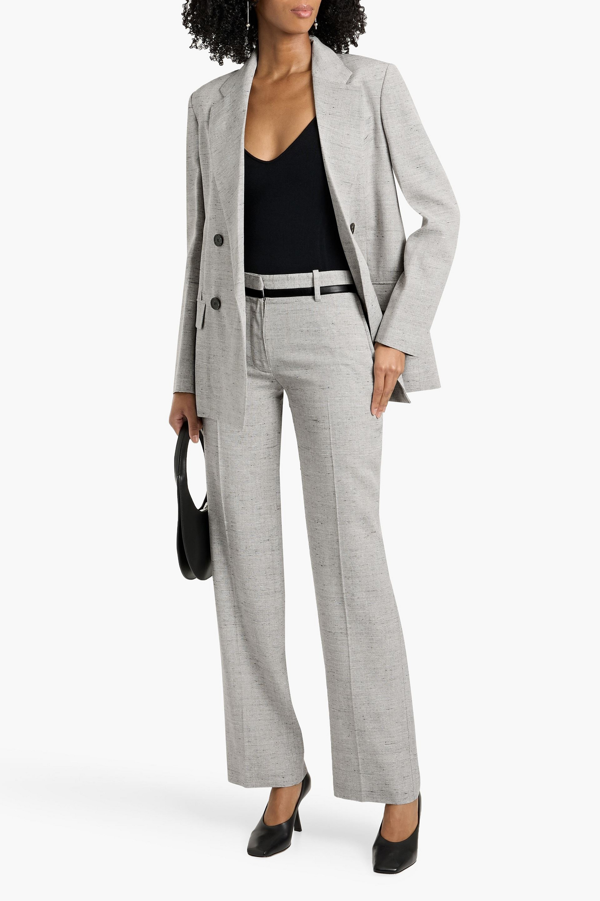 Proenza Schouler Hadley double-breasted tweed blazer