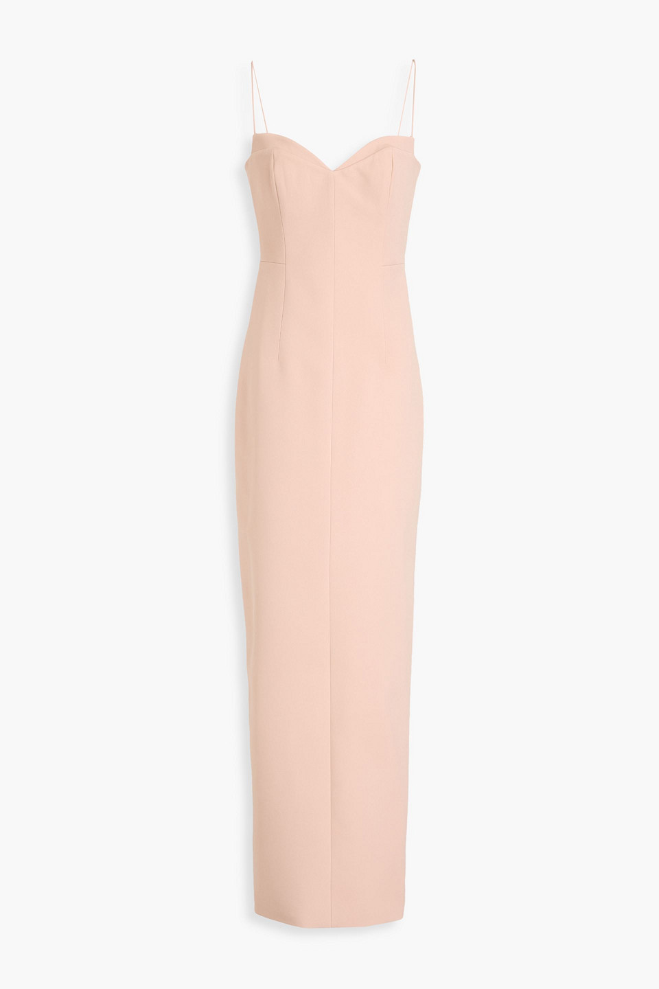 Rachel Gilbert Bodie Crepe Gown In Sand