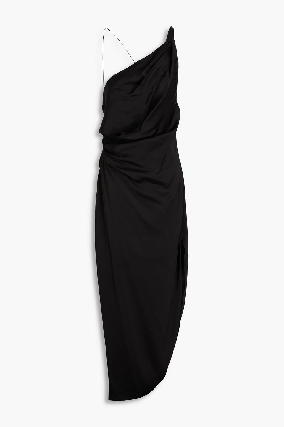 Xandra draped satin maxi dress