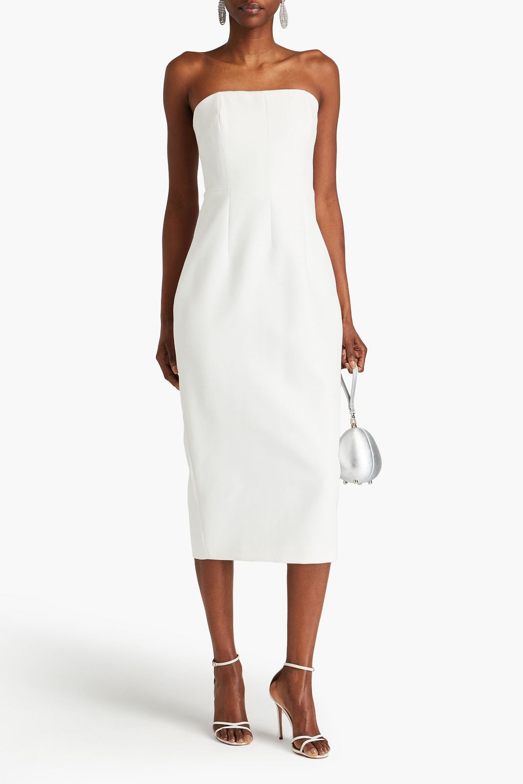 RACHEL GILBERT Minah strapless crepe midi dress