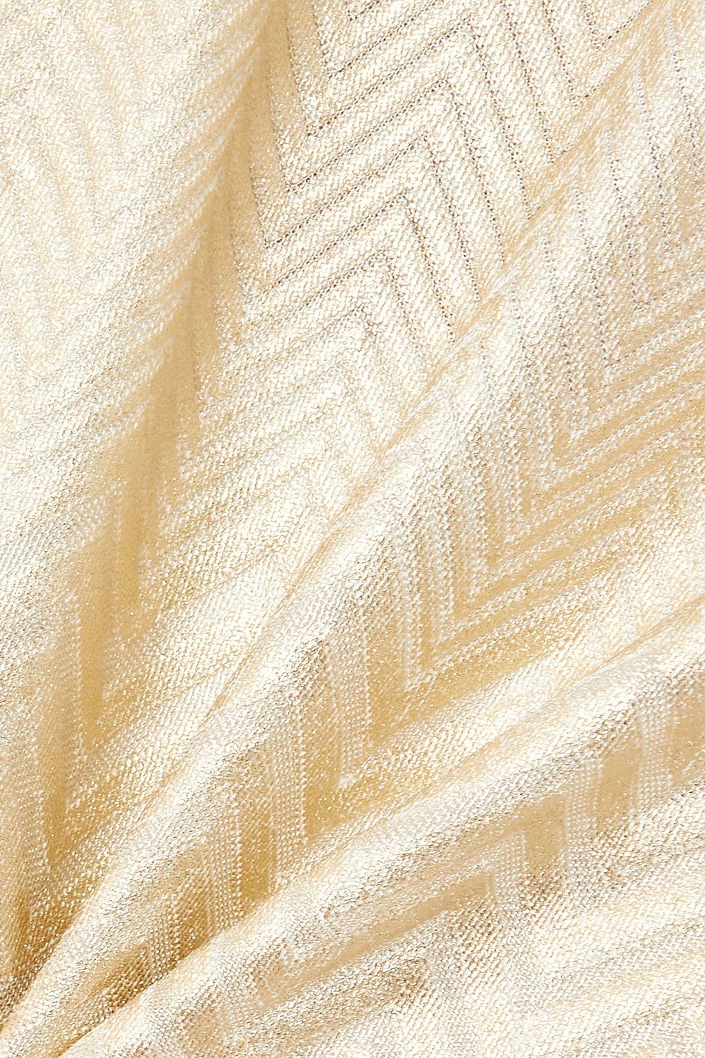 MISSONI Metallic cotton-blend crochet-knit mini skirt