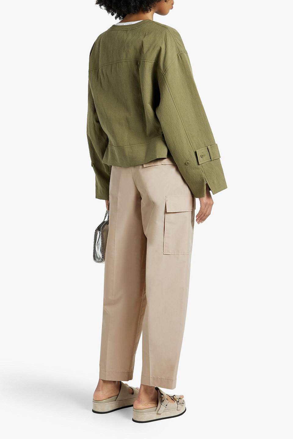 Shop 3.1 Phillip Lim / フィリップ リム Cotton-blend Poplin Cargo Pants In Neutral