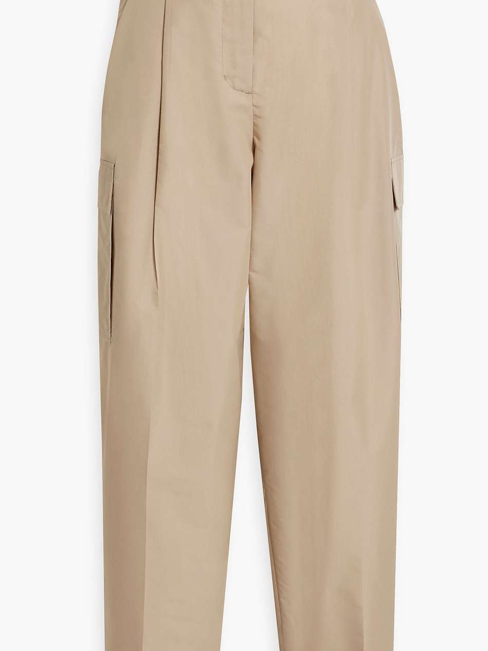 cotton-blend poplin cargo pants
