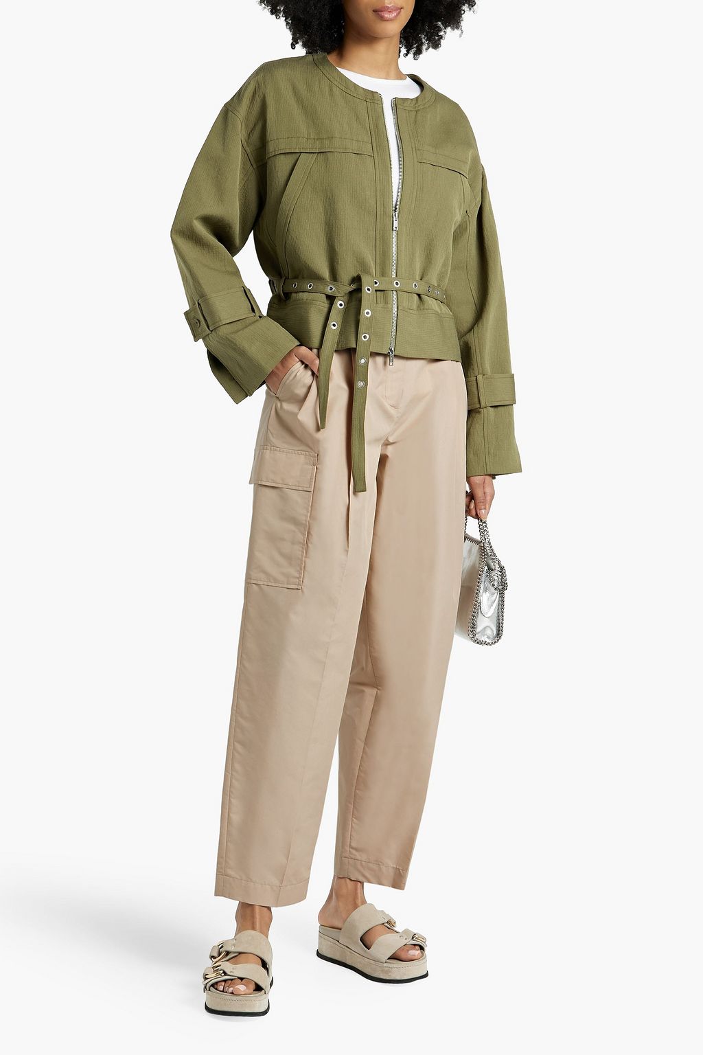 3.1 PHILLIP LIM Cotton-blend poplin cargo pants