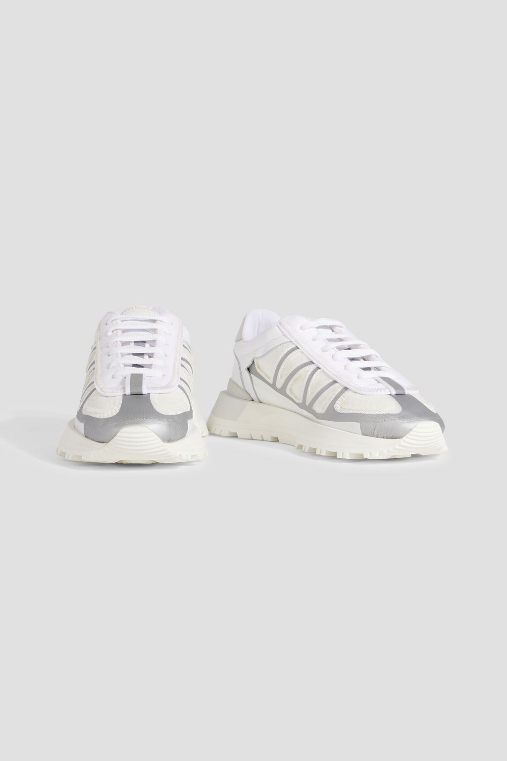 MAISON MARGIELA 50-50 coated mesh and leather sneakers
