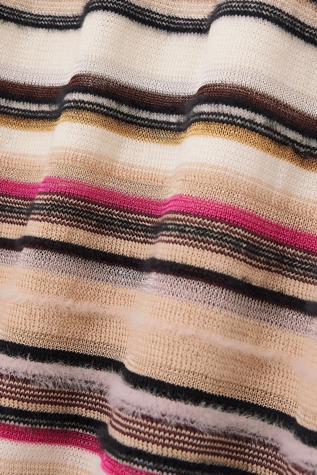 MISSONI Striped silk-blend maxi dress