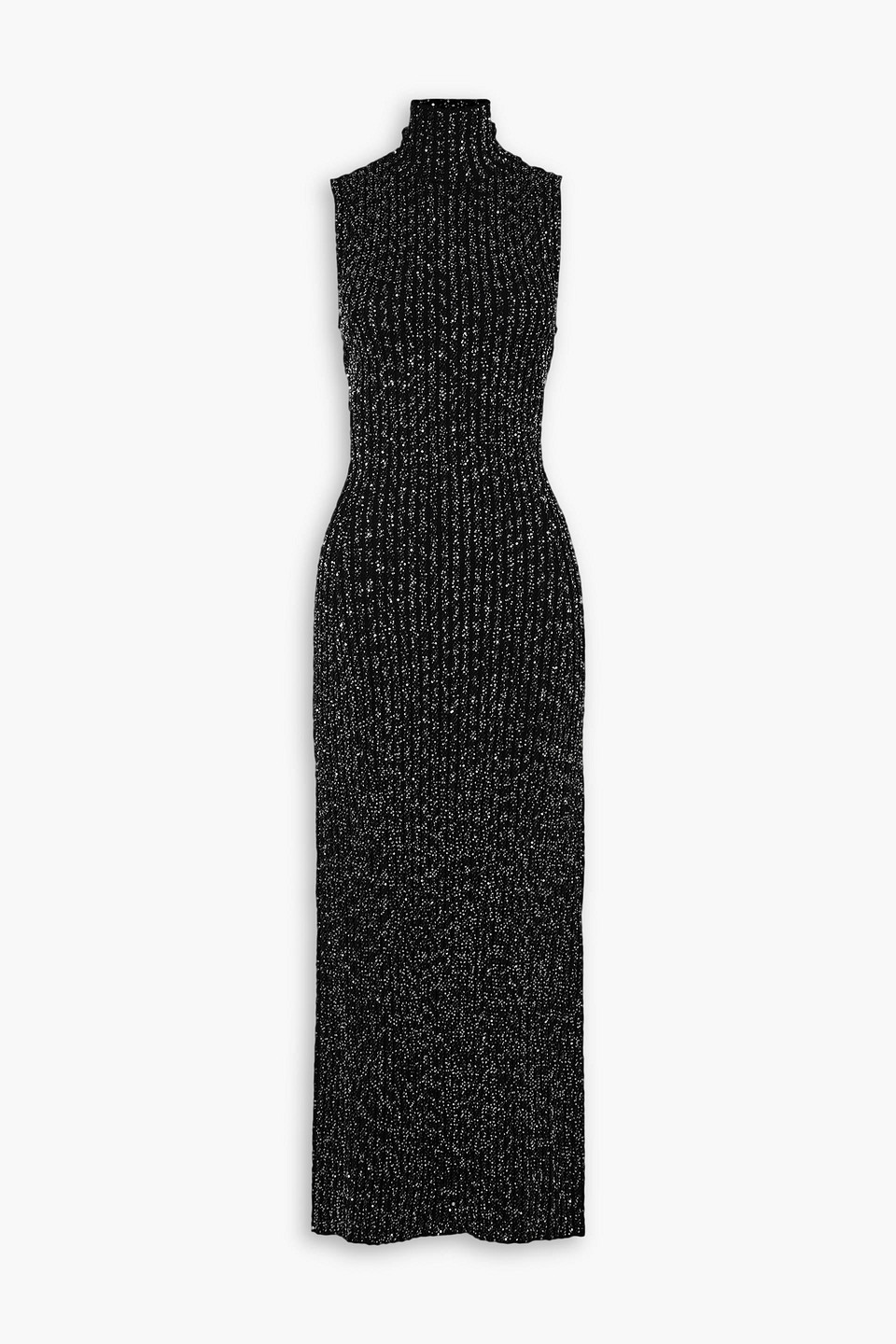 Missoni Sequined Crochet-knit Maxi Dress In Schwarz