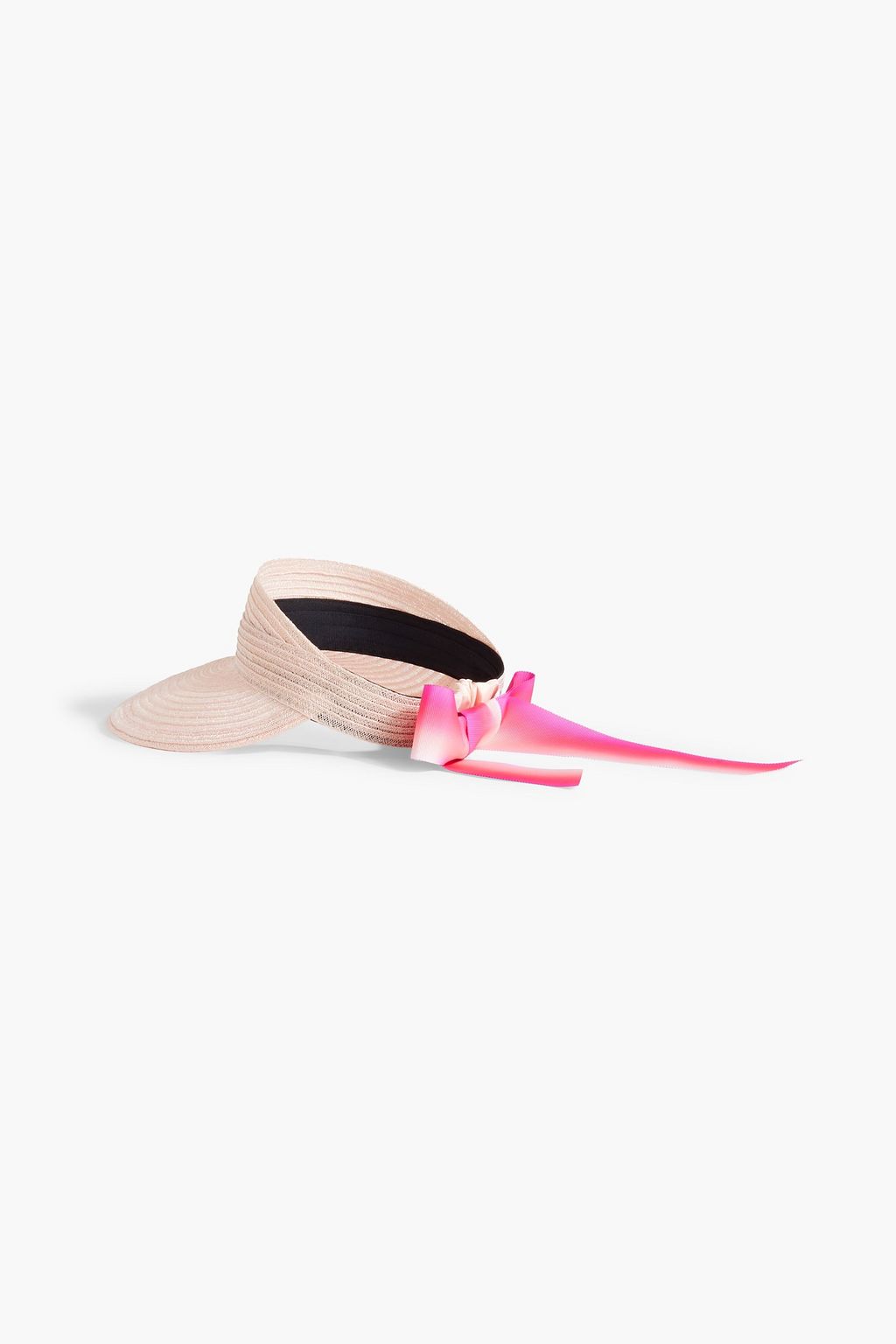 EUGENIA KIM Ricky grosgrain-trimmed hemp-blend visor