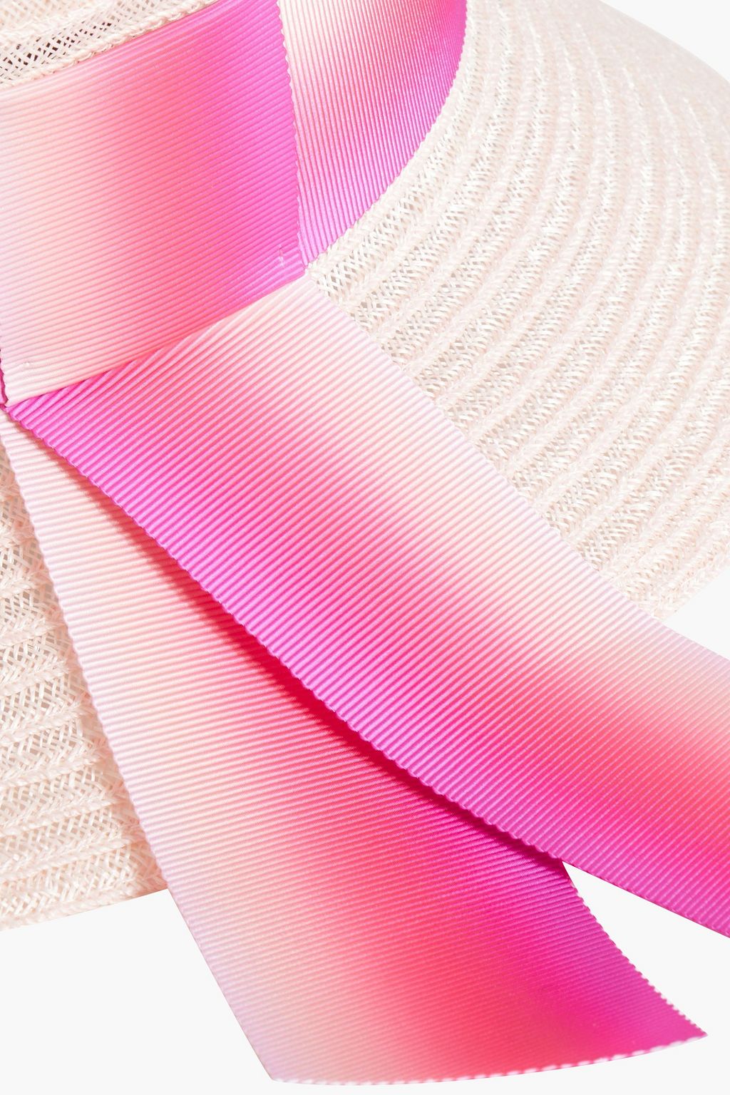 EUGENIA KIM Kayla grosgrain-trimmed hemp-blend visor