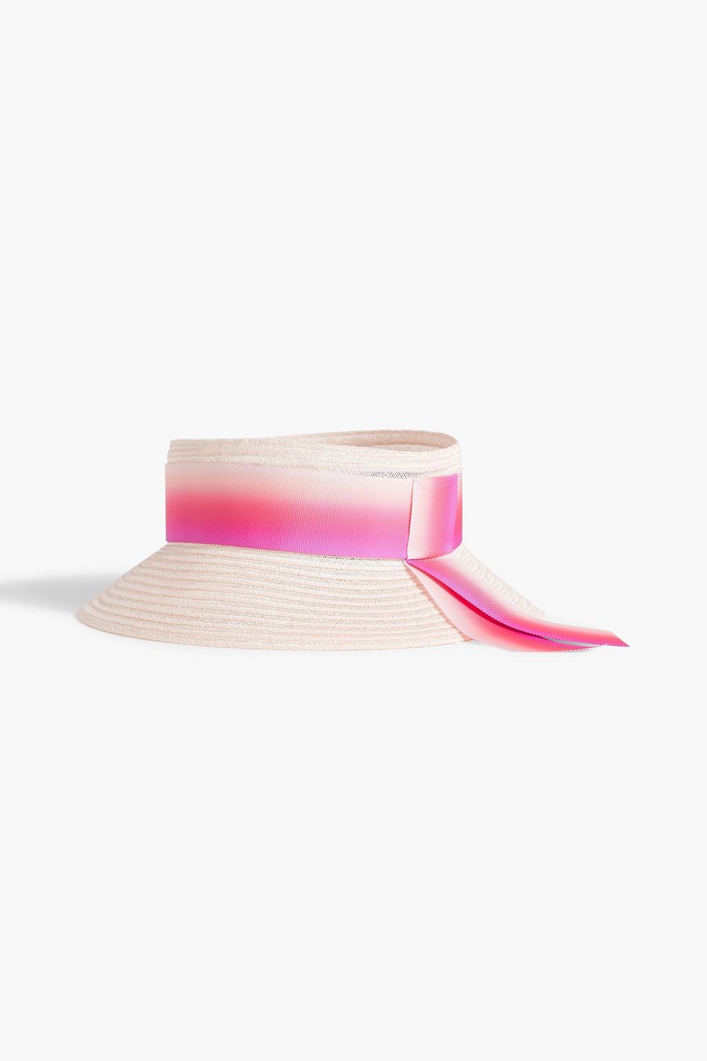 EUGENIA KIM Kayla grosgrain-trimmed hemp-blend visor
