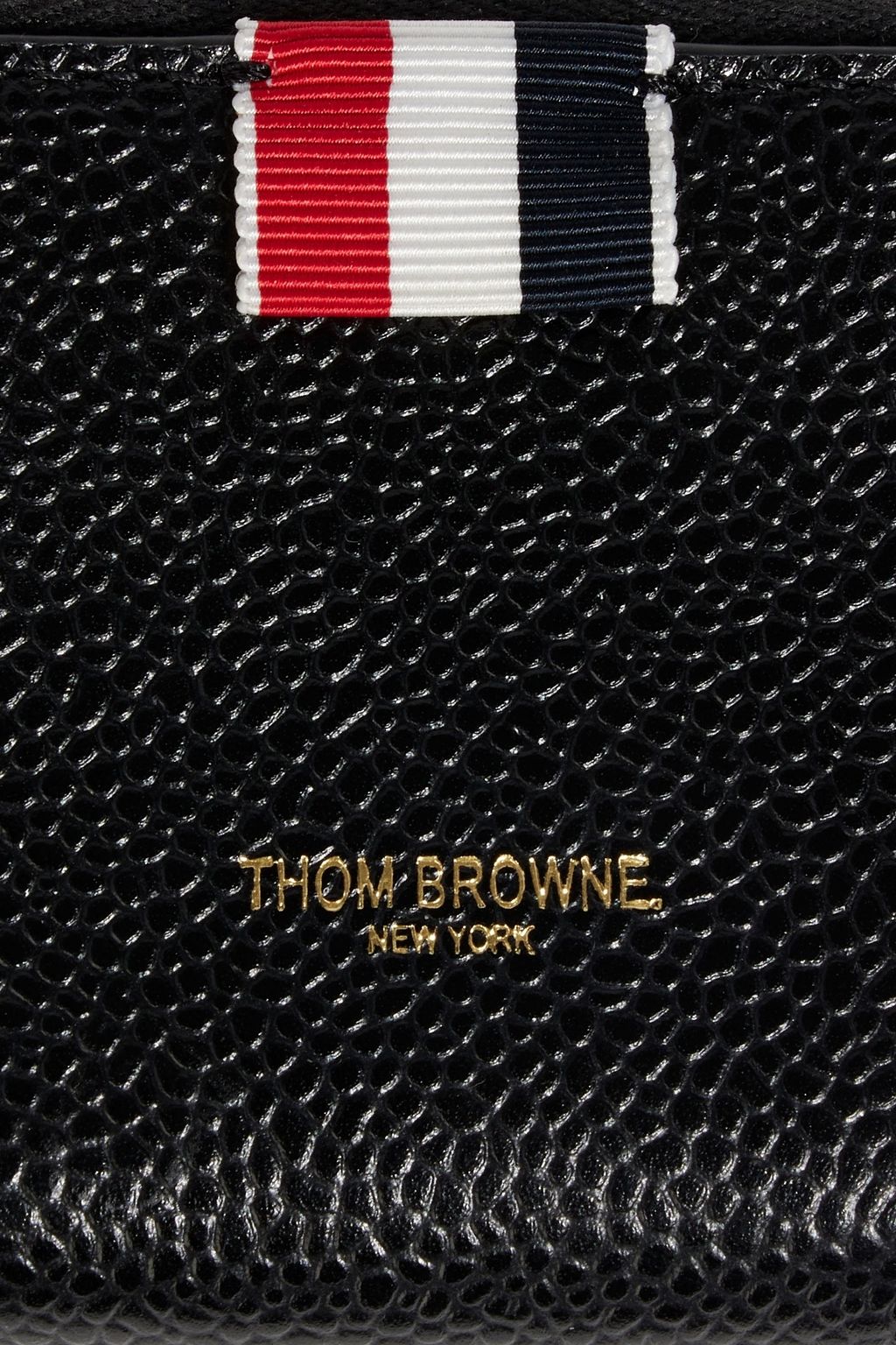 THOM BROWNE Pebbled-leather coin purse