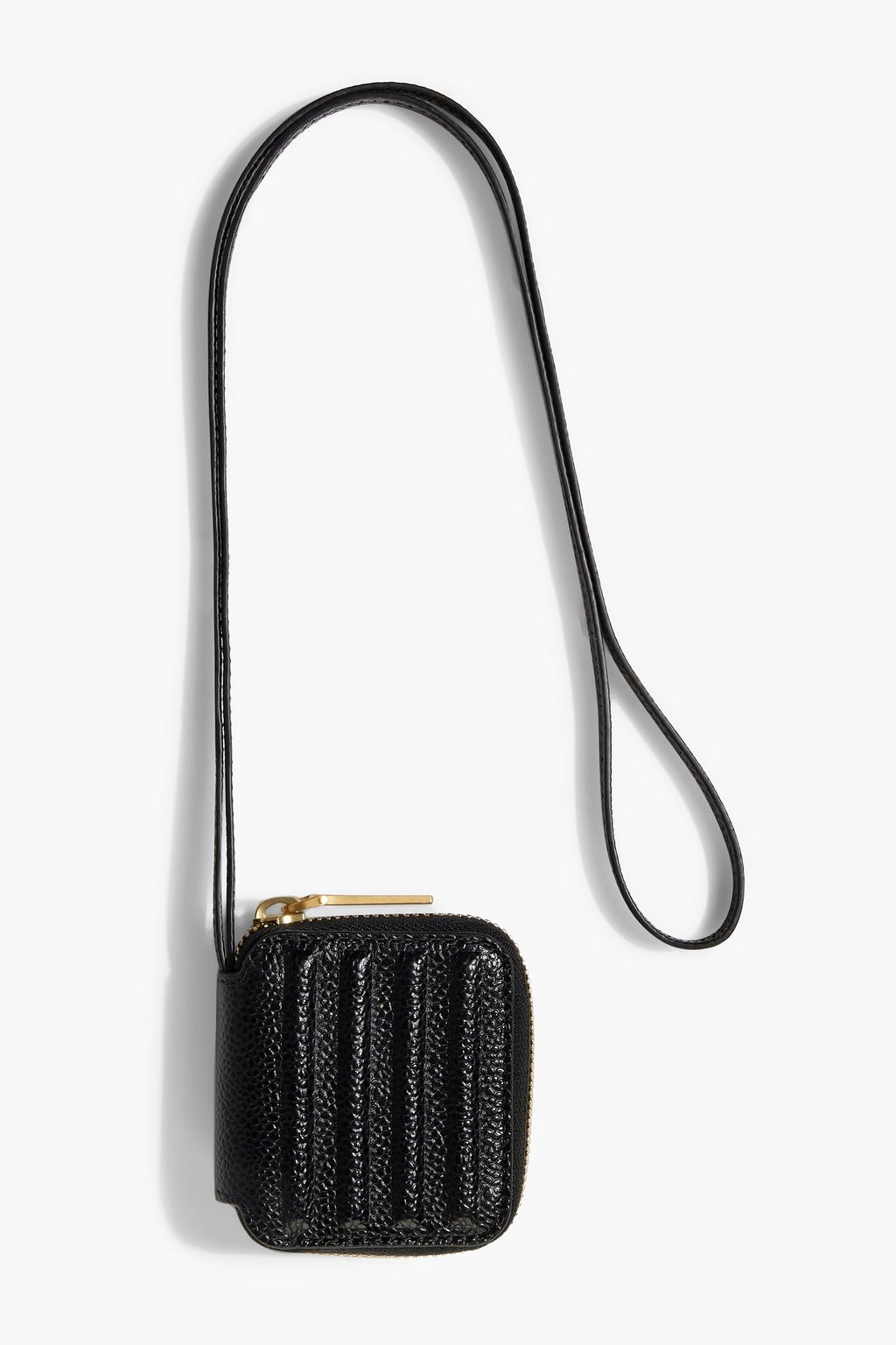 THOM BROWNE Pebbled-leather coin purse