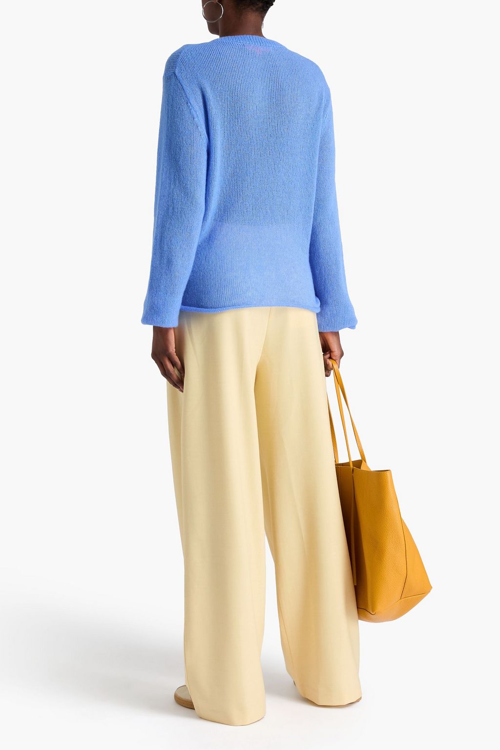 THE ELDER STATESMAN Nimbus Coastal cashmere and cotton-blend sweater