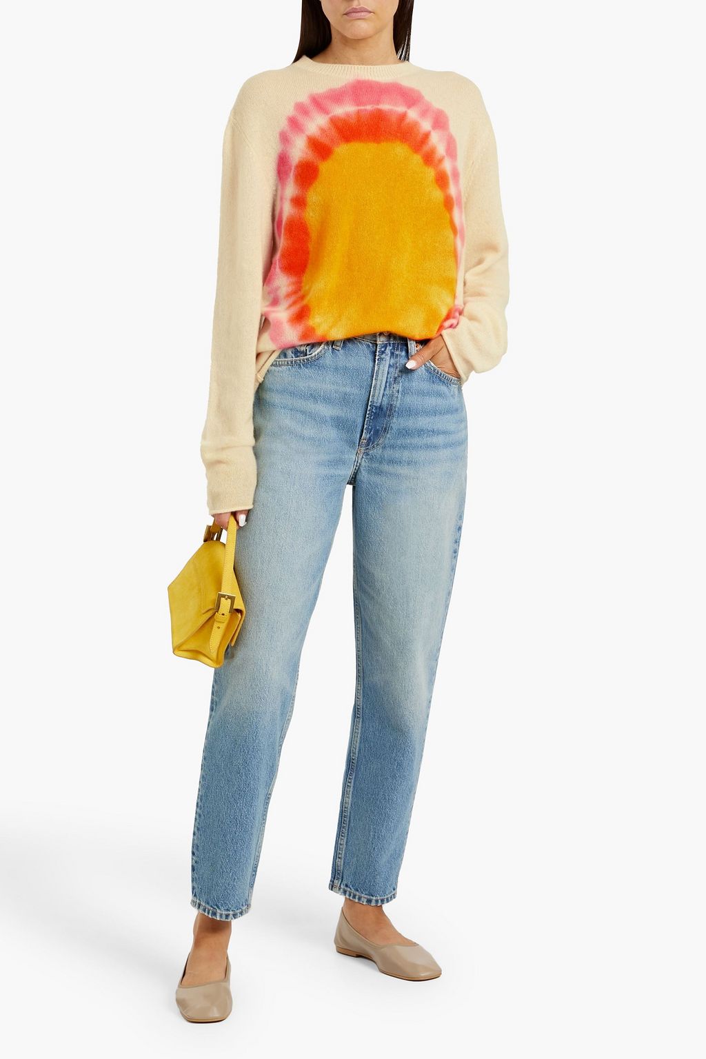 THE ELDER STATESMAN Sun Dye tie-dyed cashmere sweater