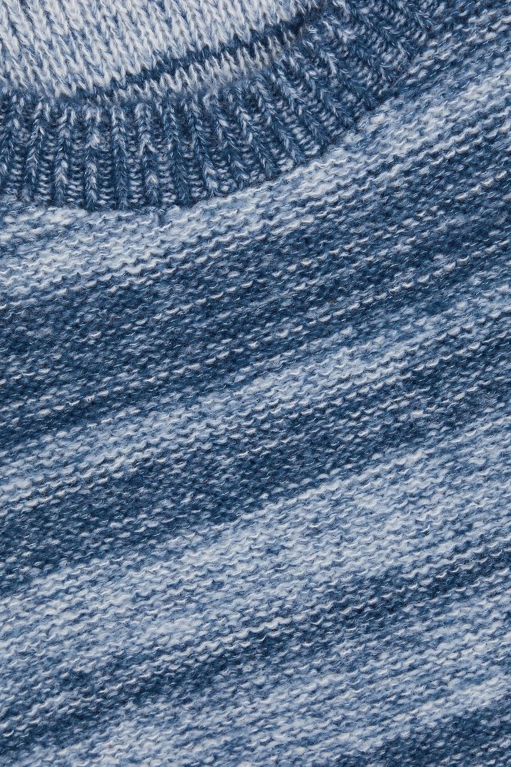THE ELDER STATESMAN Nimbus space-dyed cashmere and cotton-blend top