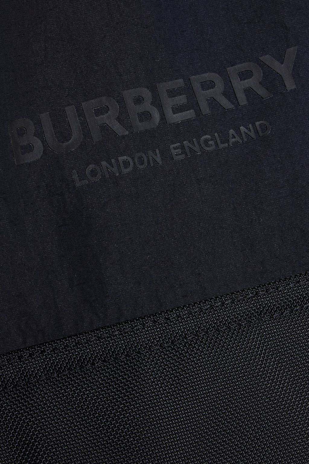 BURBERRY Mesh-trimmed shell hooded jacket