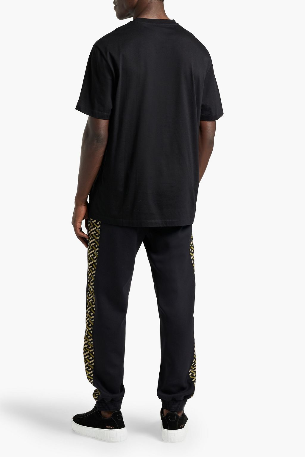 VERSACE Printed ponte sweatpants