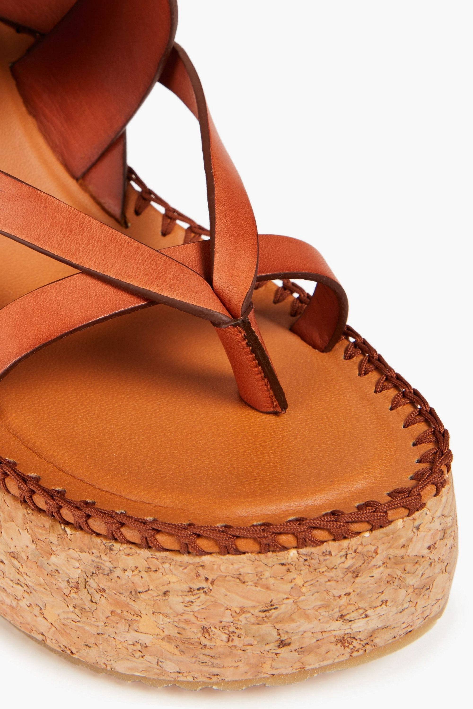 Zimmermann Leather wedge sandals