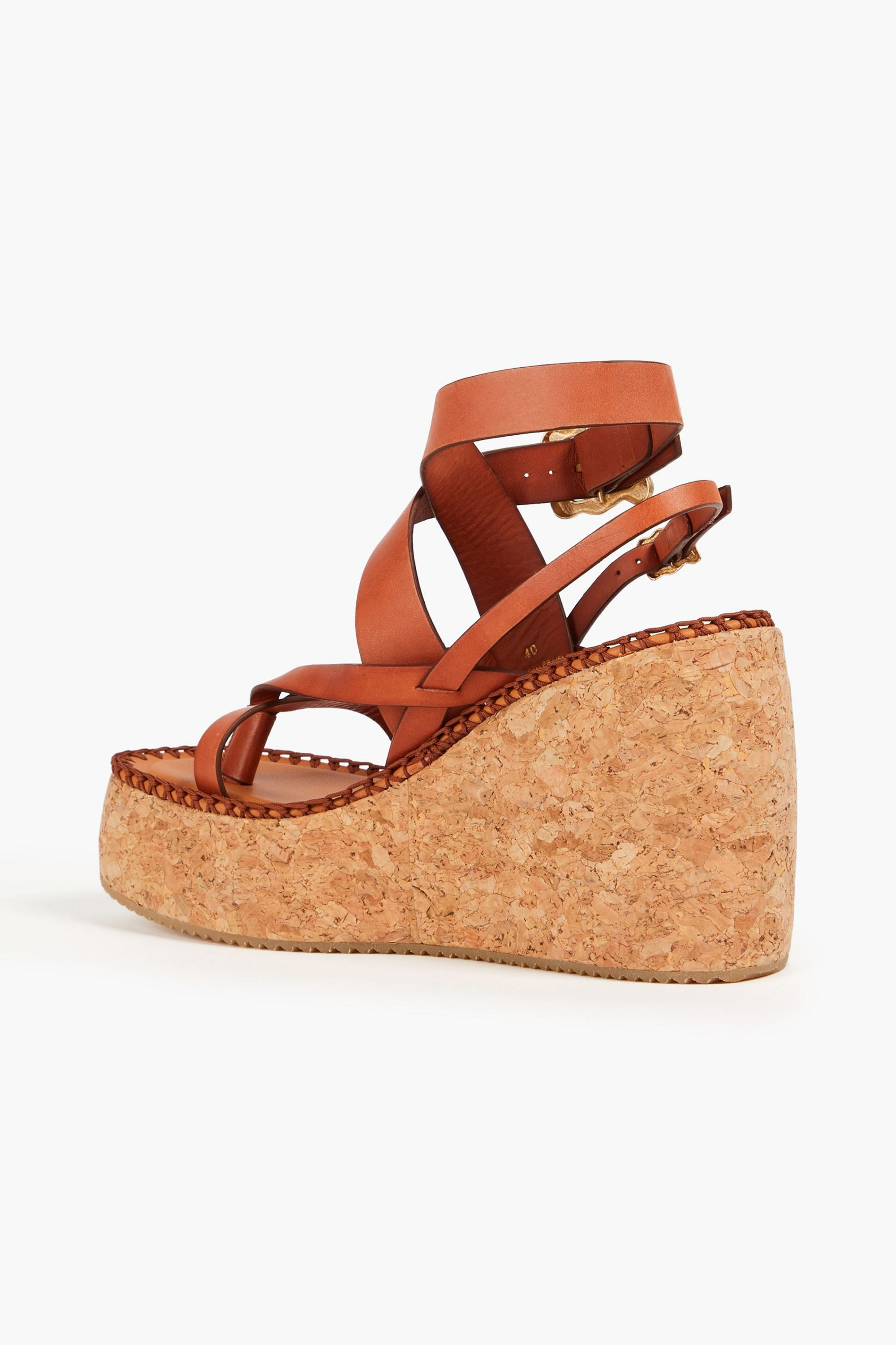 Zimmermann Leather wedge sandals