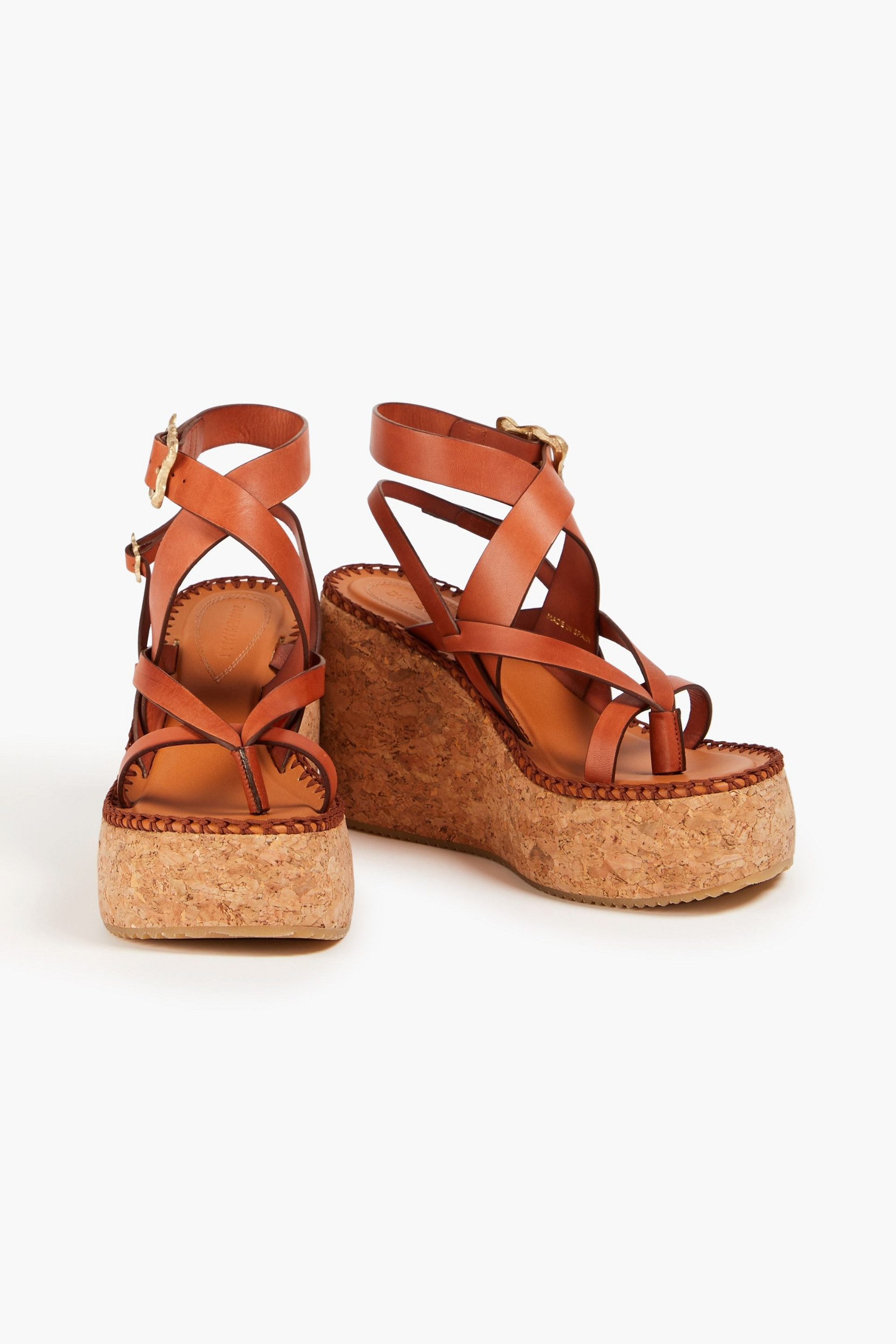 Zimmermann Leather wedge sandals