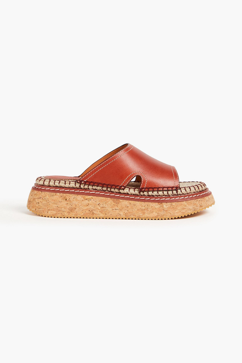 Zimmermann Espadrille-pantoletten Aus Leder In Nudefarben