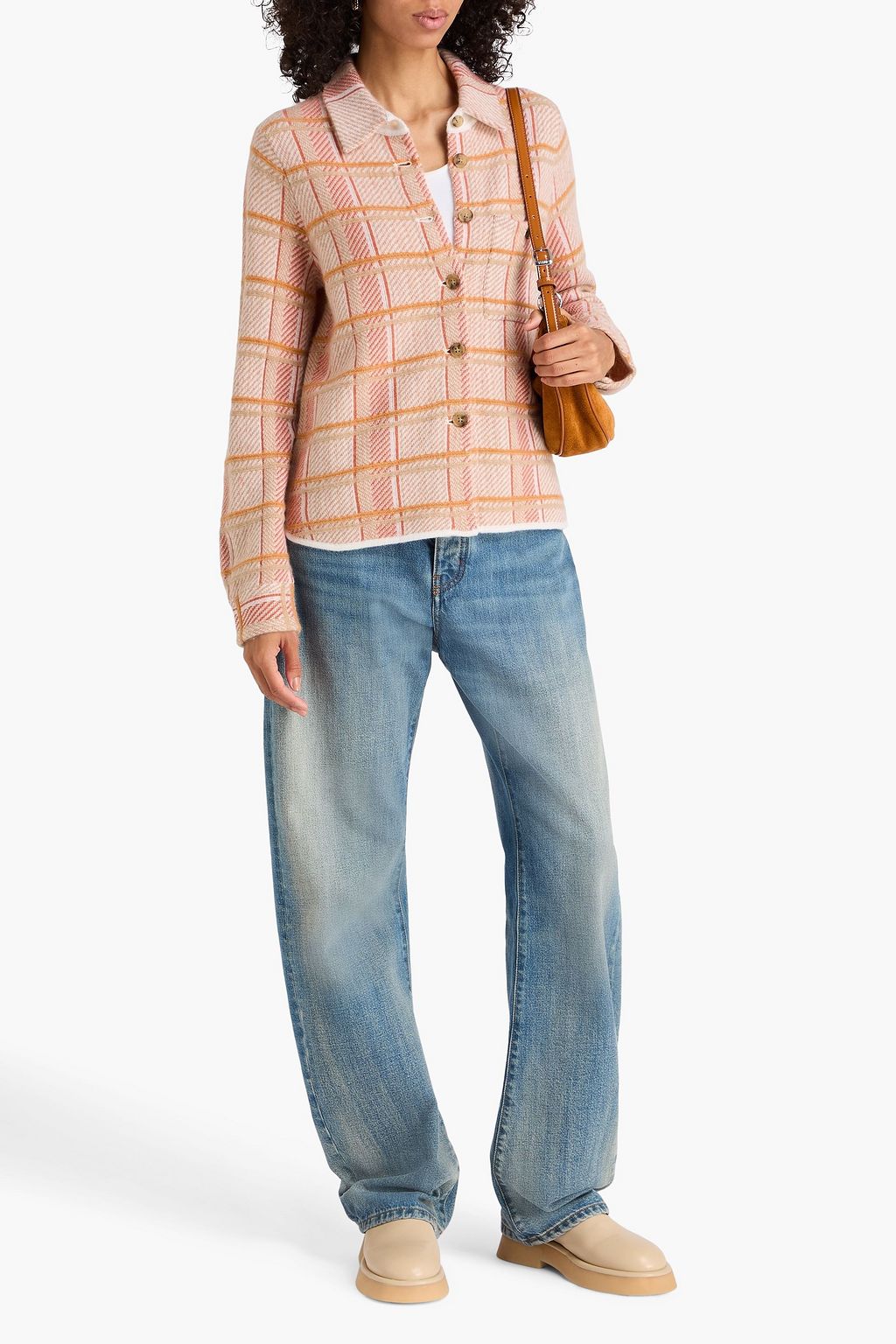 GUEST IN RESIDENCE Dylan checked cashmere shirt
