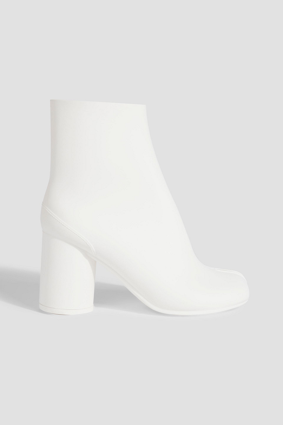 Shop Maison Margiela Tabi Split-toe Pvc Ankle Boots In White