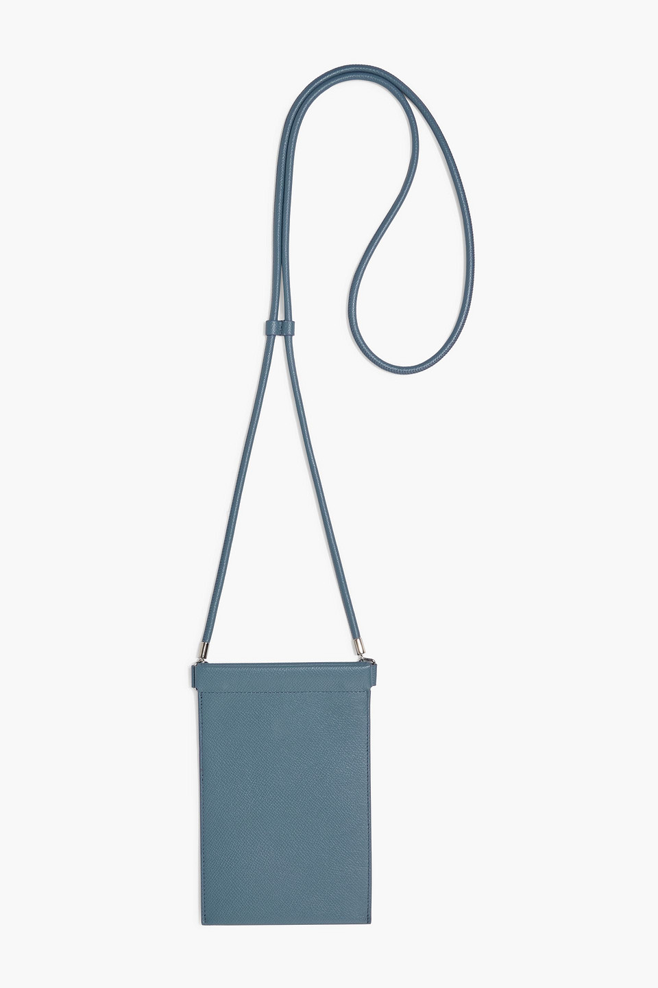 Maison Margiela Pebbled-leather Pouch In Blue