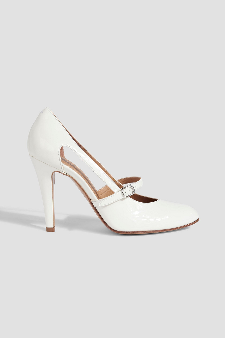 Maison Margiela Woman Pumps White Size 10.5 Leather