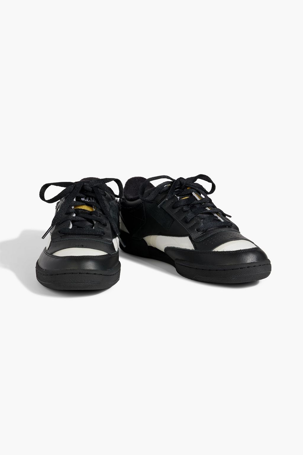MAISON MARGIELA X REEBOK Club C mesh and leather sneakers