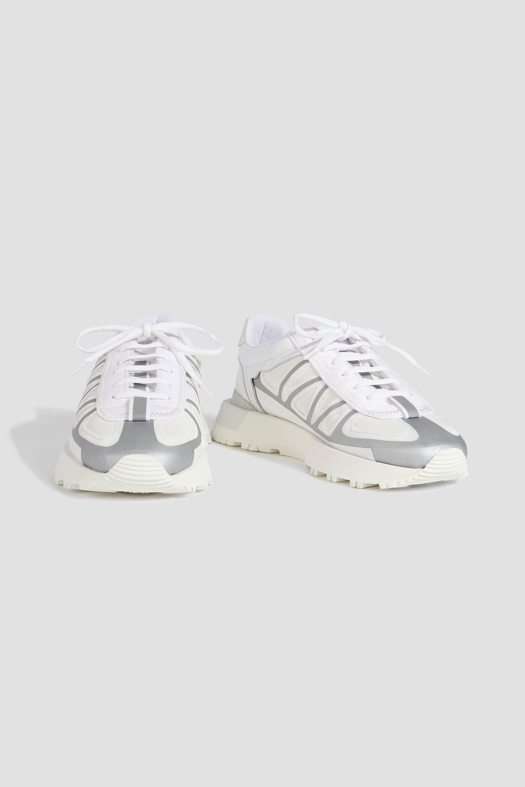 MAISON MARGIELA حذاء سنيكرز من جلد السويد، والشبك والجلد
