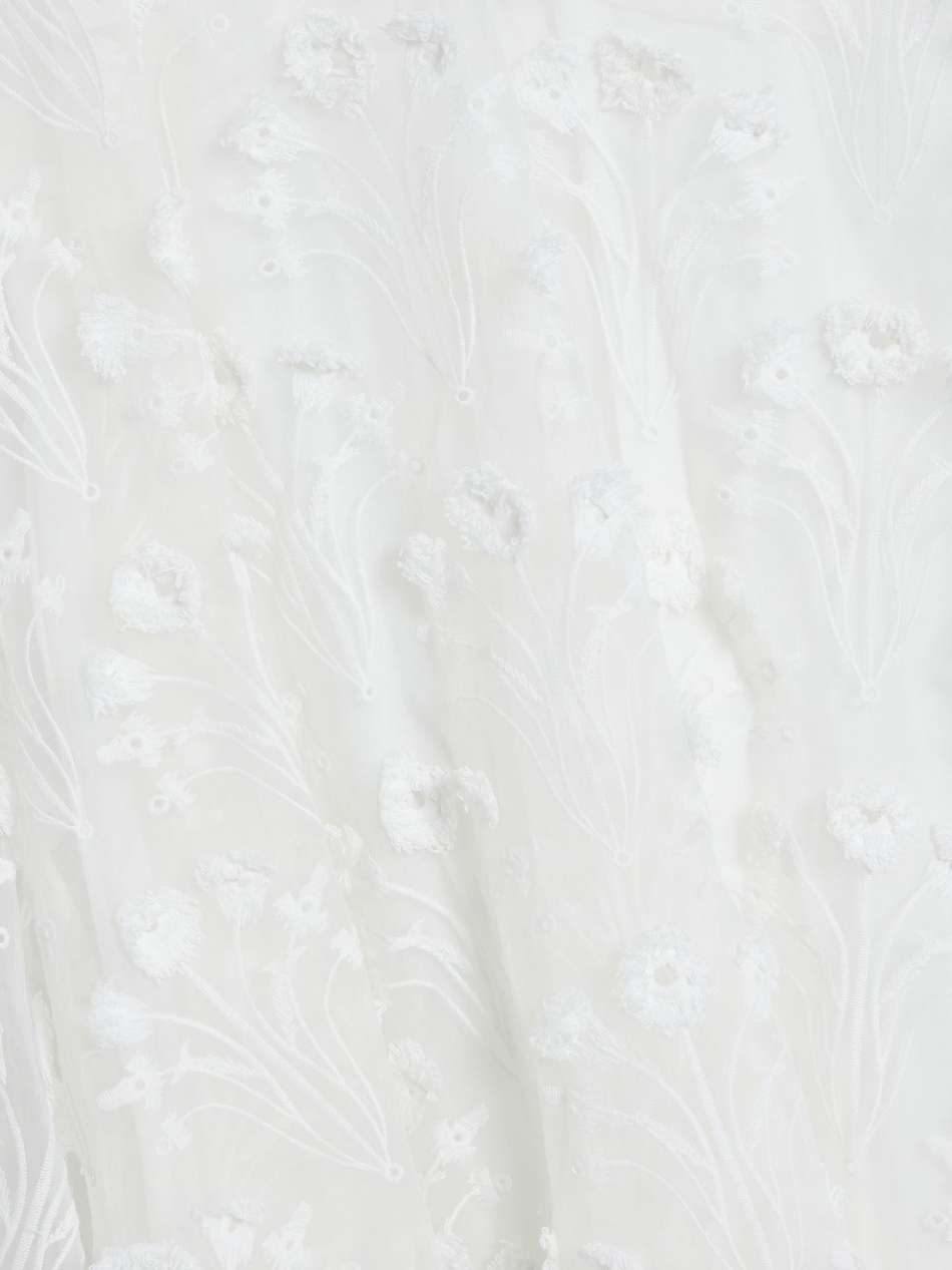hierbaluisa diente de leon anecer embroidered organza midi slip dress