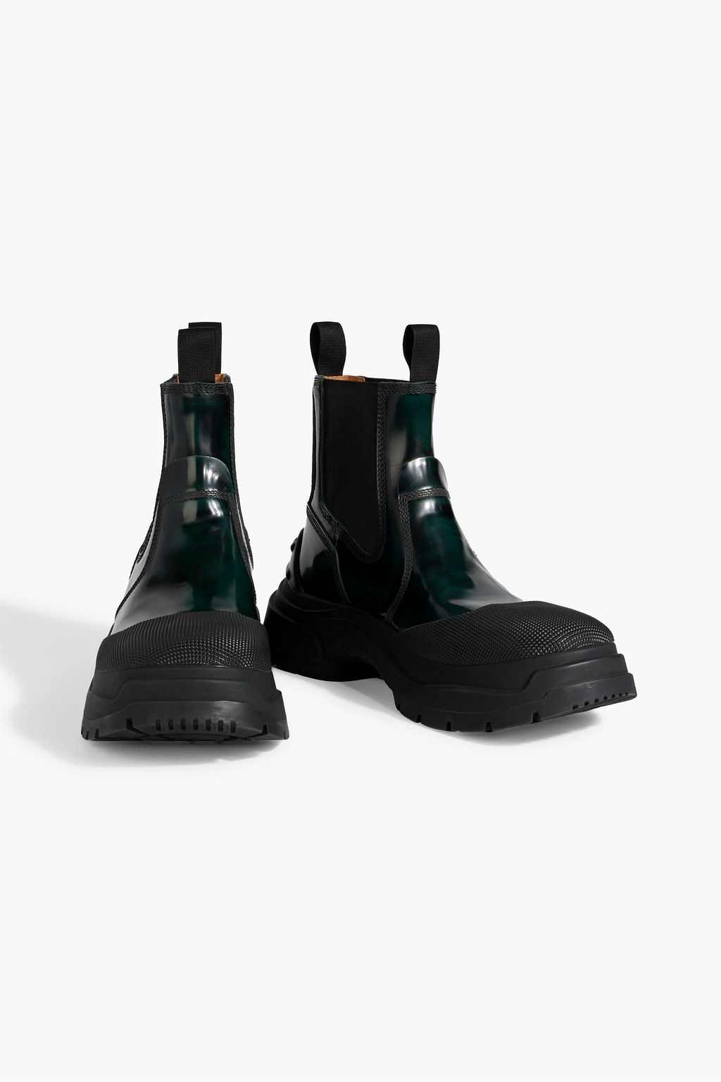 MAISON MARGIELA 글로시 가죽 첼시 부츠