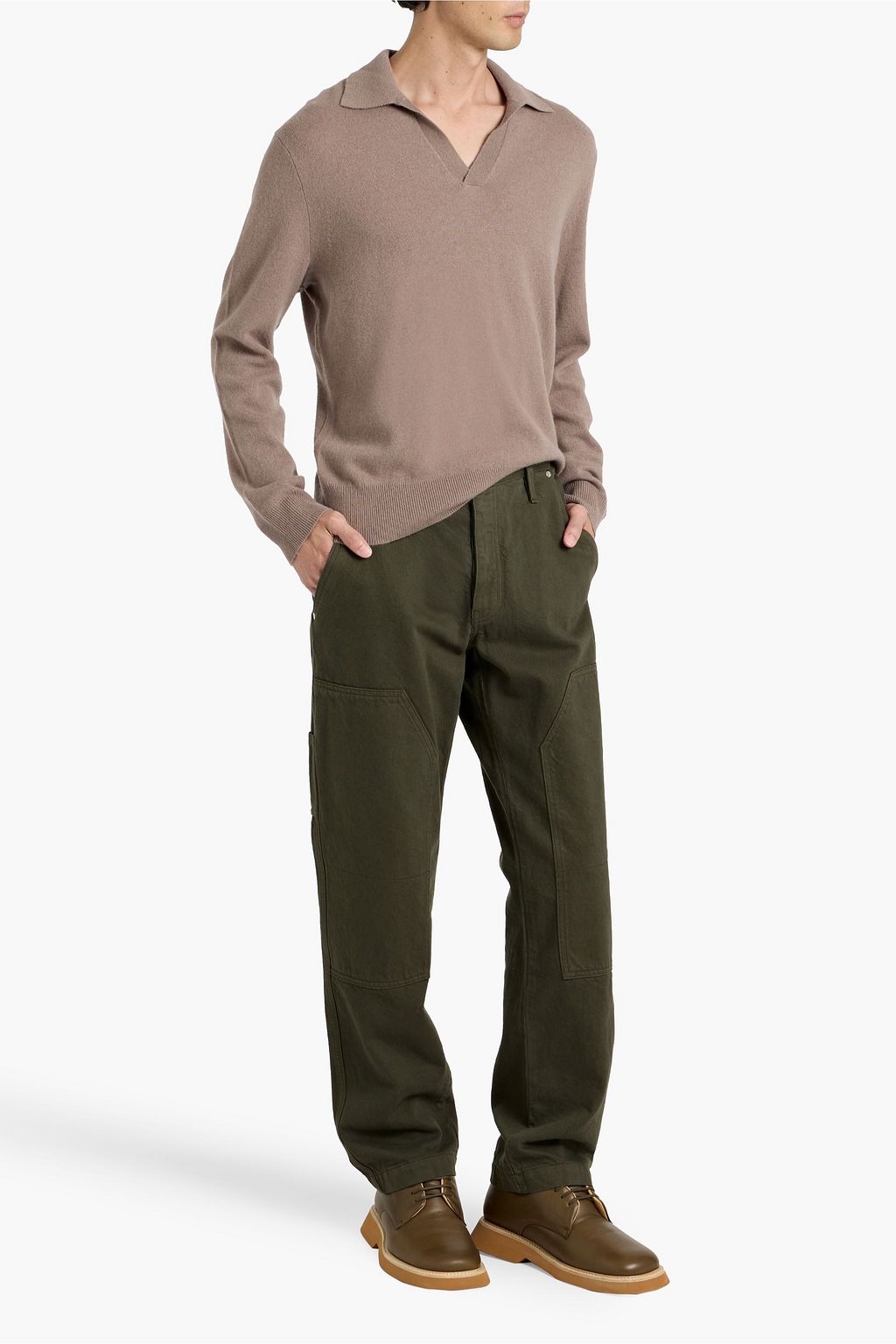 RAG & BONE Downing cashmere polo sweater