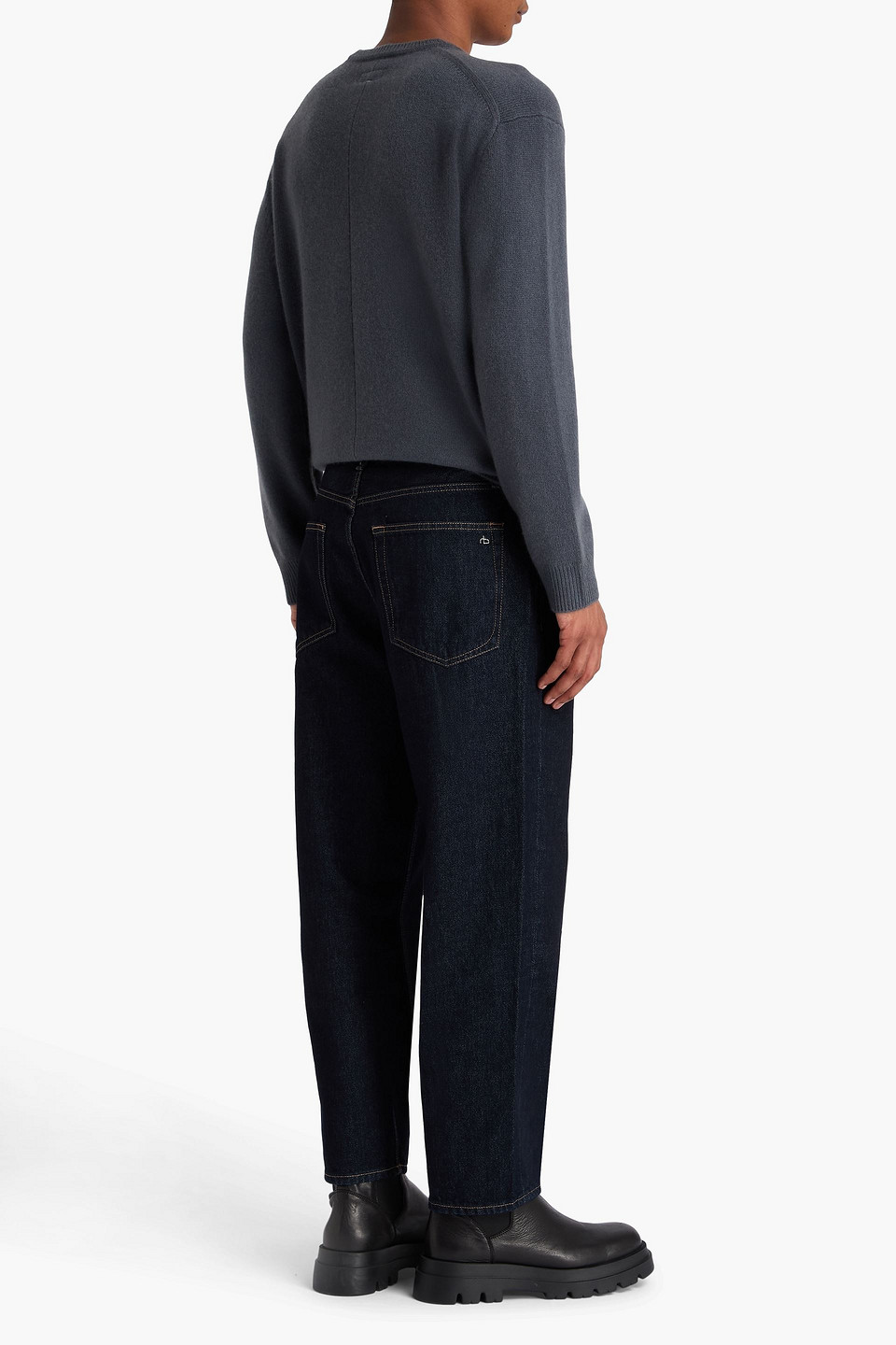 Rag & Bone Downing Cashmere Sweater In Gray