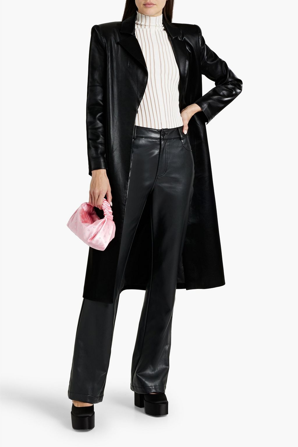 ALICE + OLIVIA Mya faux leather coat
