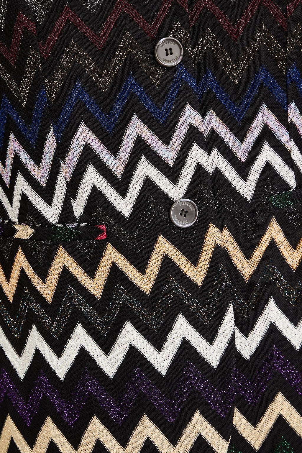 MISSONI Metallic crochet-knit blazer