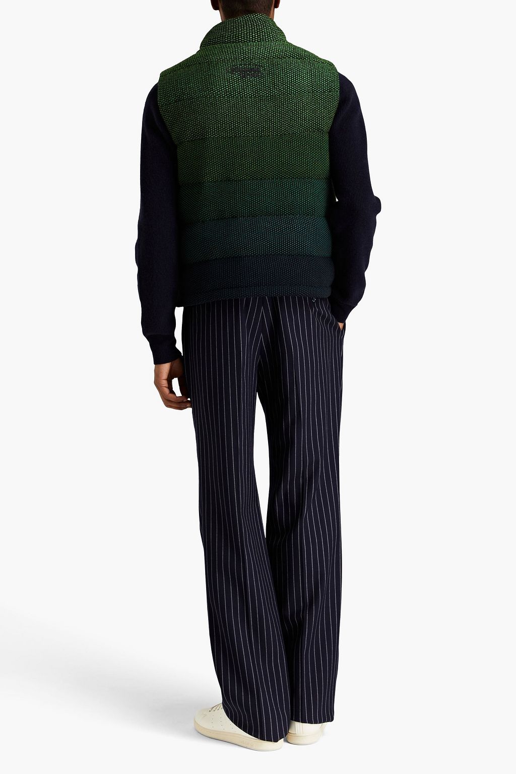 MISSONI Dégradé quilted bouclé-knit down vest