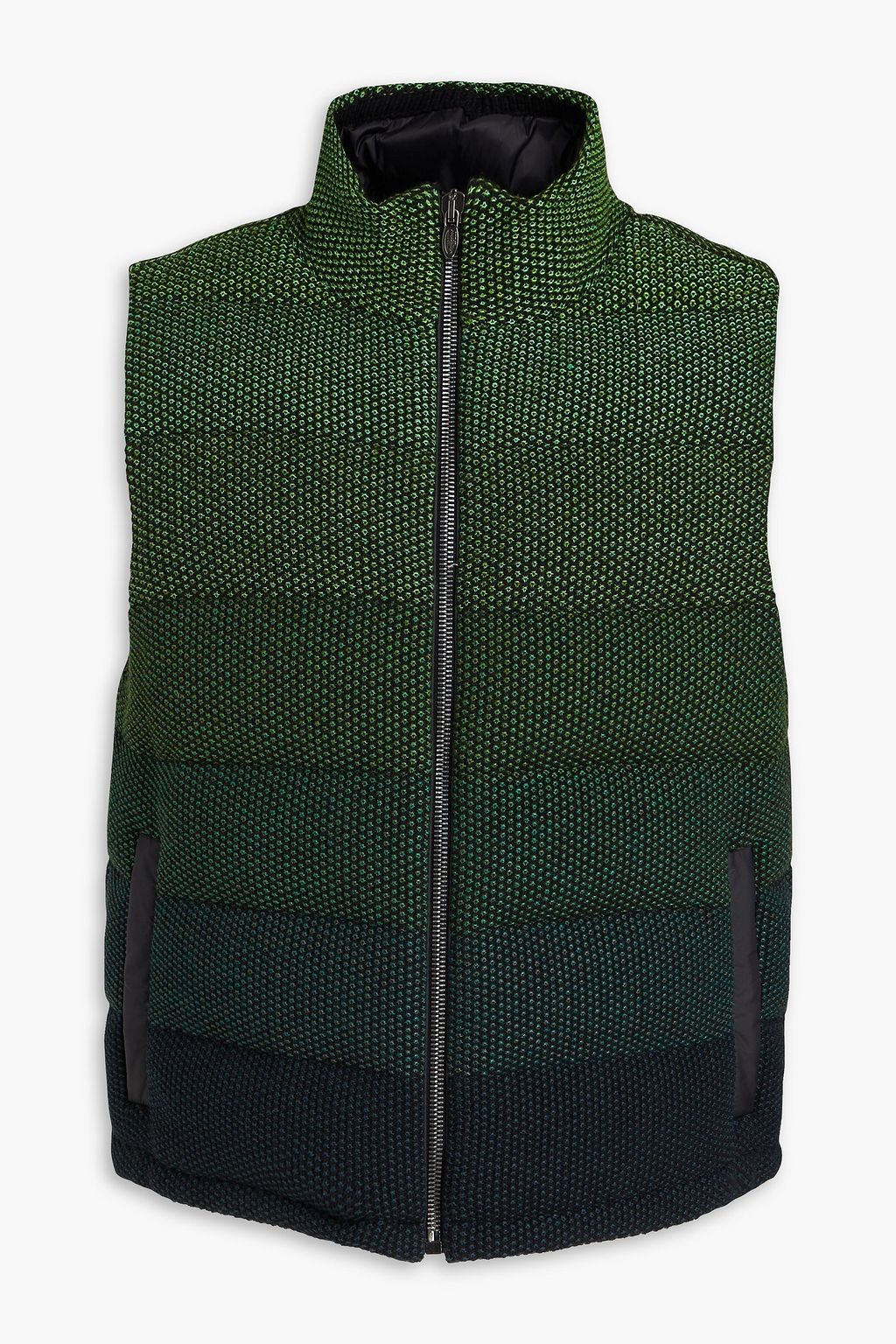 MISSONI Dégradé quilted bouclé-knit down vest | THE OUTNET