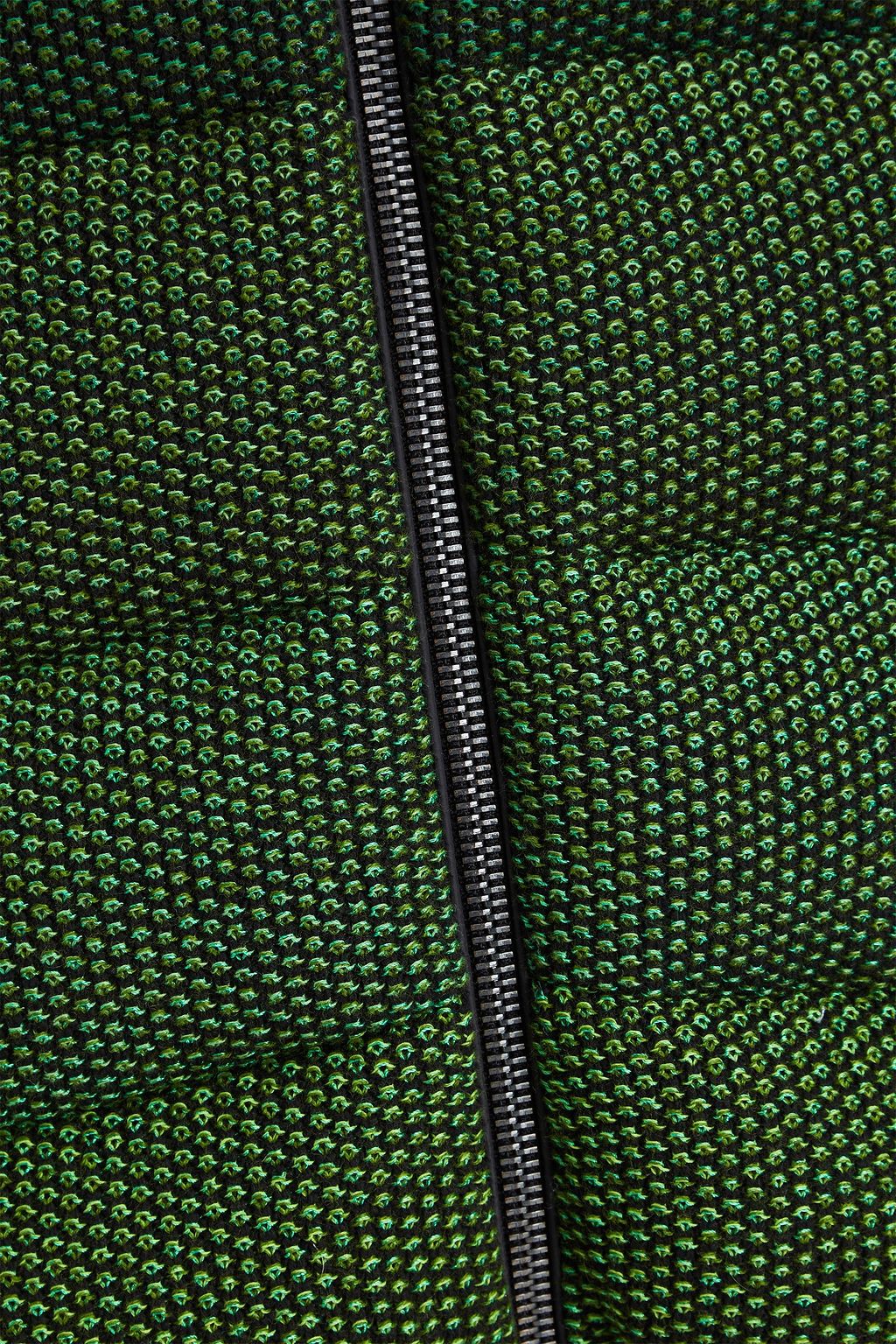 MISSONI Dégradé quilted bouclé-knit hooded down jacket
