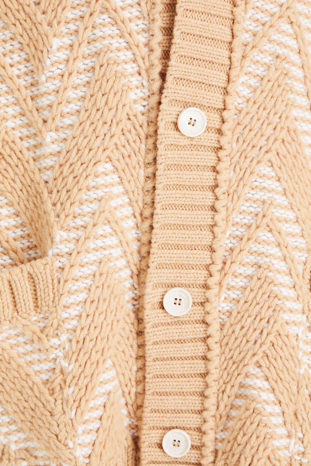 MISSONI Jacquard-knit wool cardigan