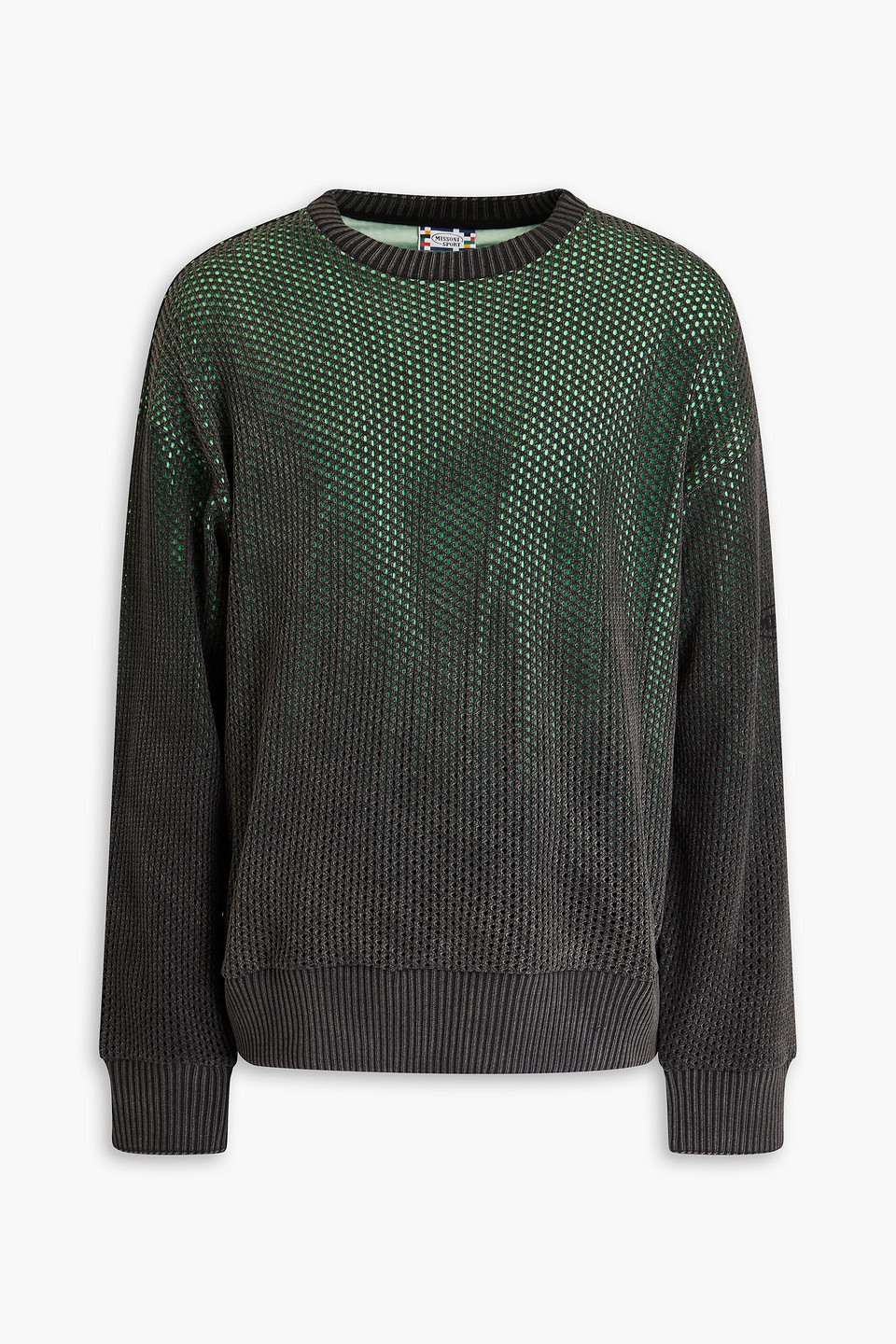 Open-knit cotton sweater