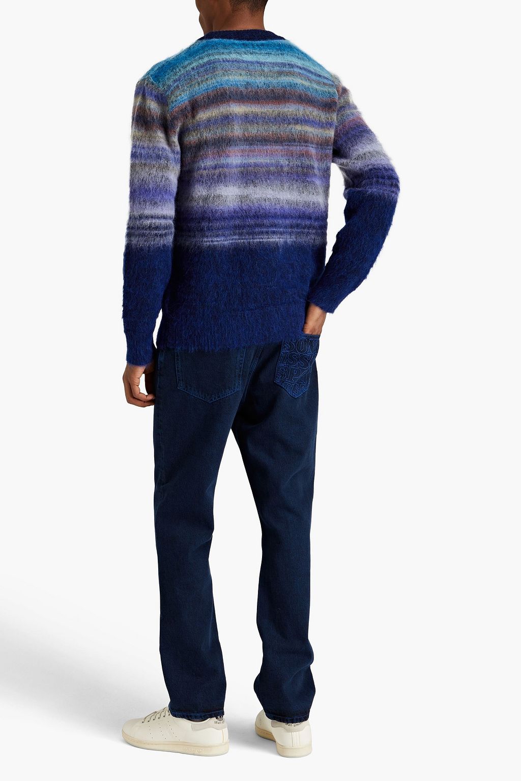 MISSONI Brushed striped knitted sweater