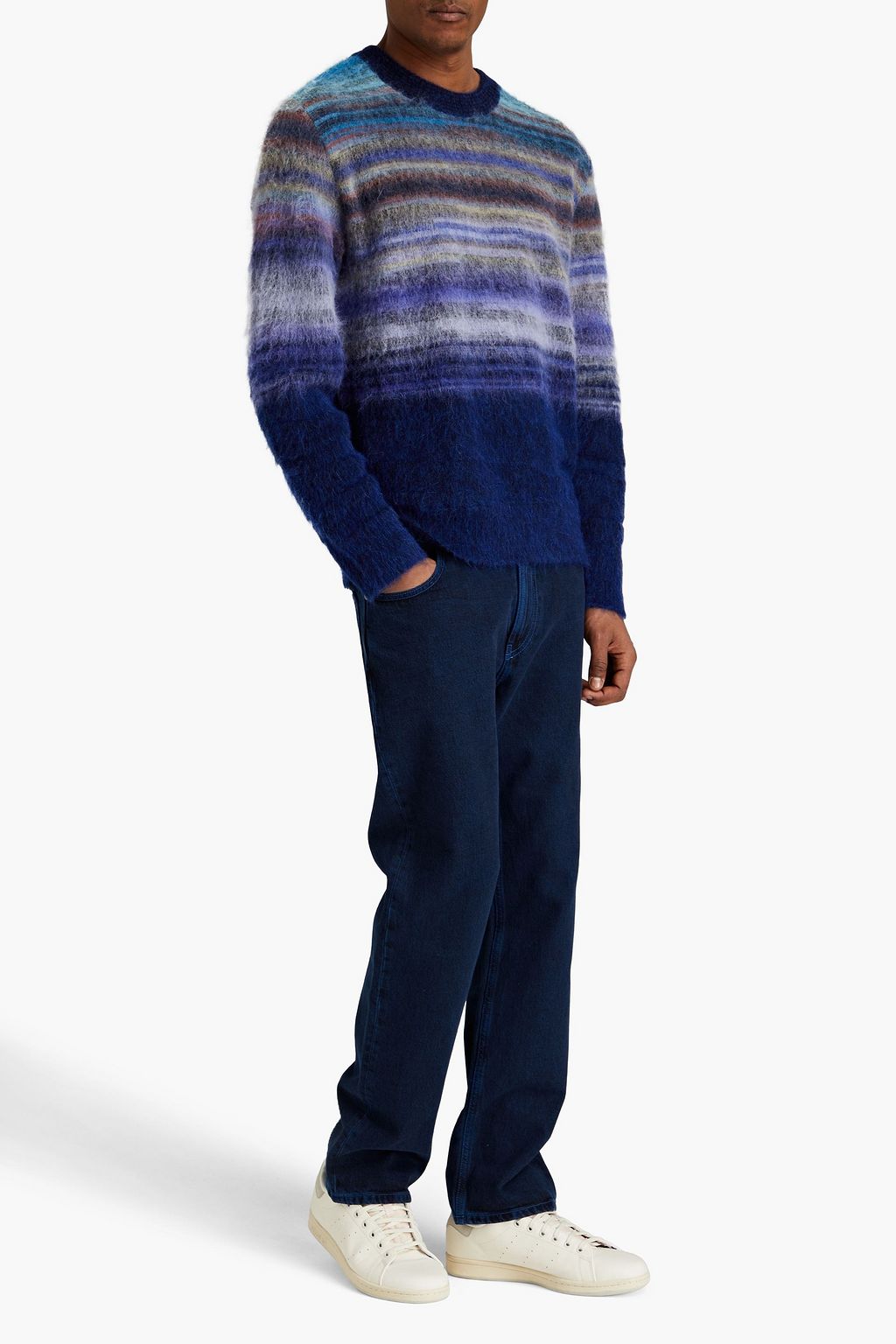 MISSONI Brushed striped knitted sweater