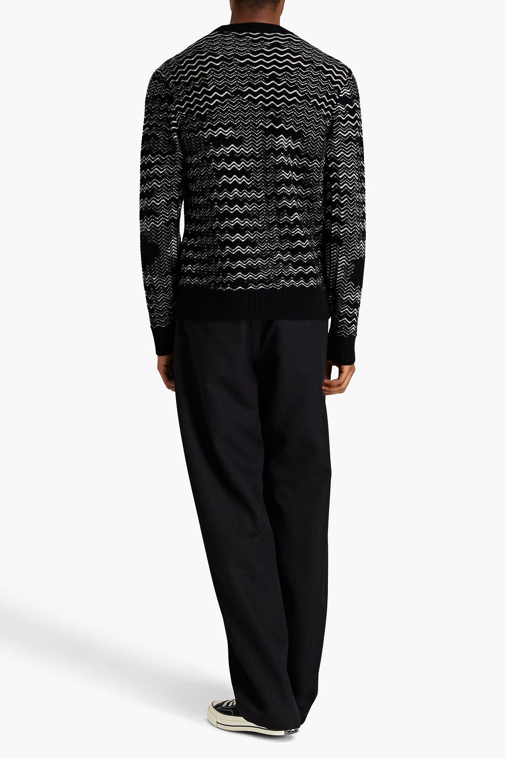 MISSONI كنزة رياضية من مزيج الصوف بحبكة كروشيه