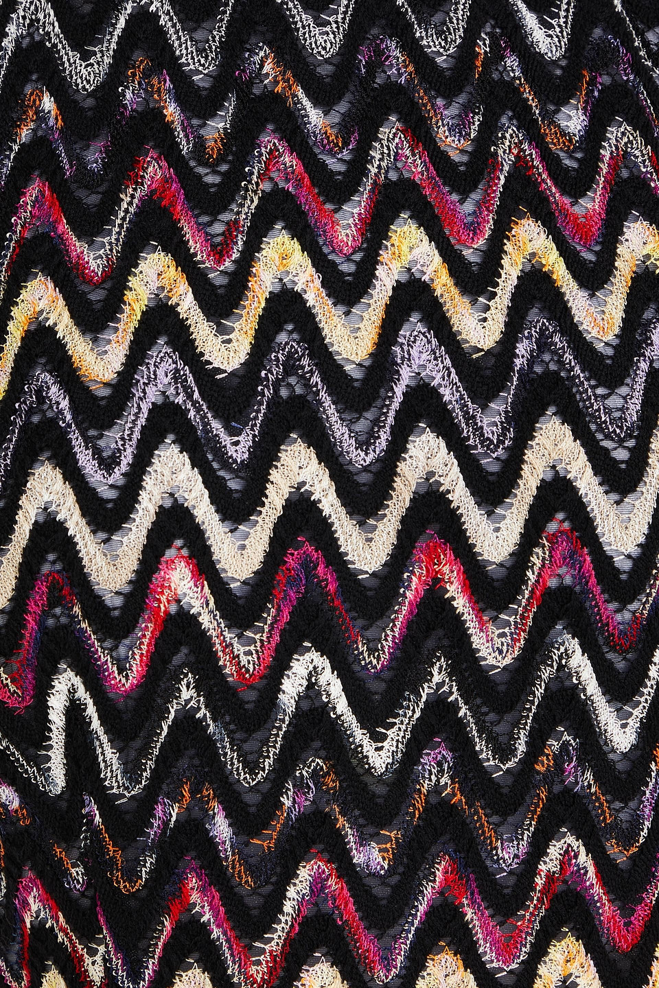 MISSONI CROCHET-KNIT WOOL-BLEND MINI DRESS