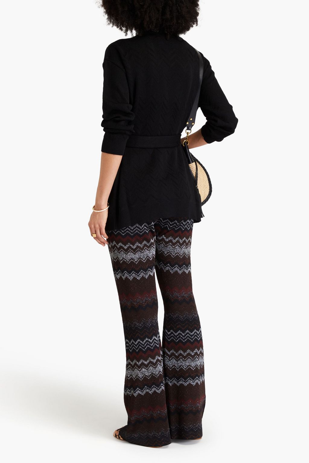 MISSONI かぎ針編みニット ウール混 カーディガン