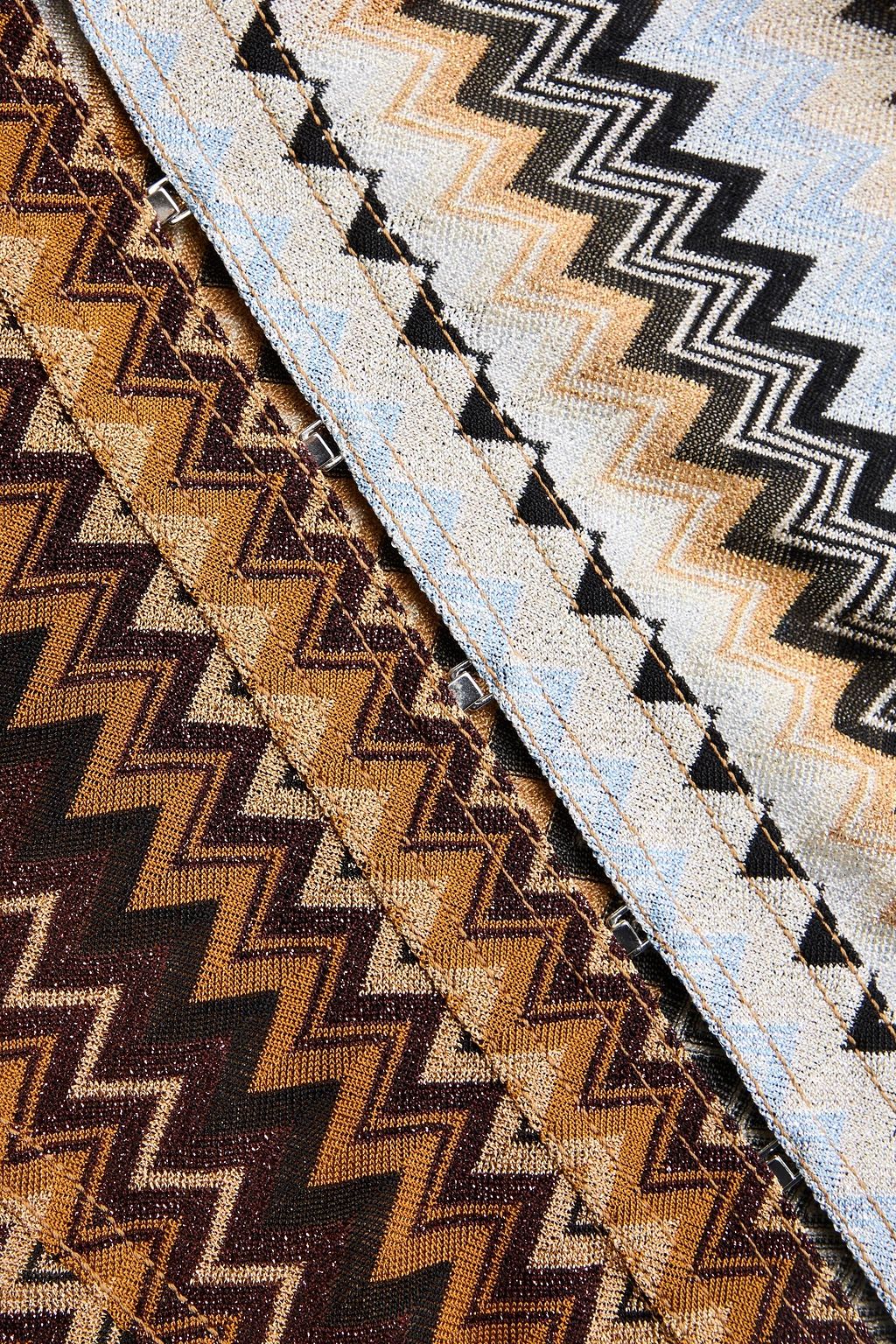 MISSONI قميص من نسيج بحبكة كروشيه بلون معدني